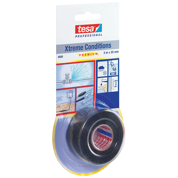 tesa 4600 Xtreme Conditions Black Self-Agglomerating Tape
