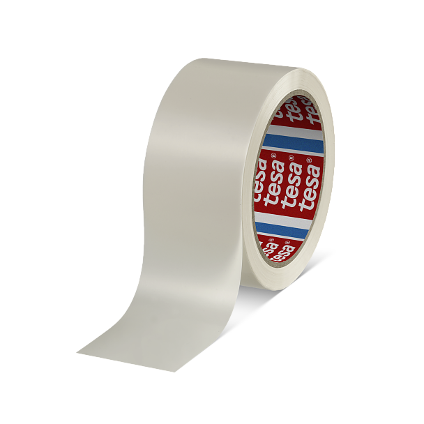 ruban d'emballage en PVC blanc tesa 4120, 50 mm × 66 m