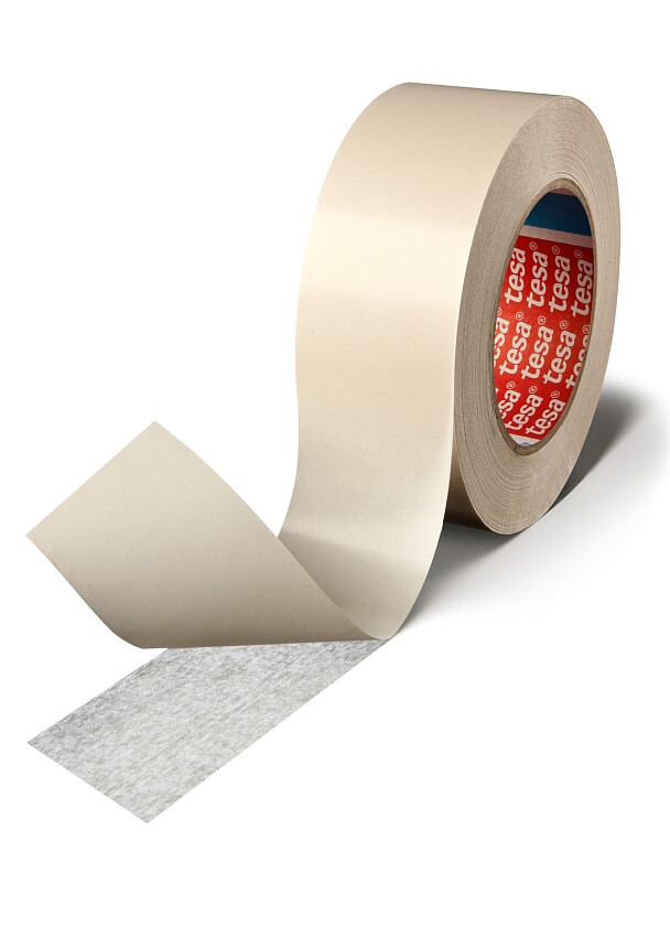 tesa 51575 double-sided non-woven adhesive, 1250 mm × 100 m