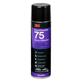 3M Spray 75 adesivo riposizionabile trasparente, 500 ml