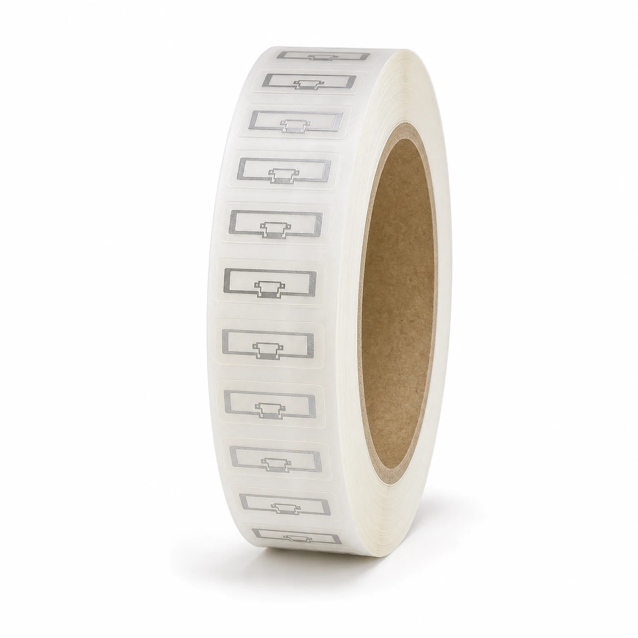 Checkpoint RF EAS transparent labels 2 × 2, roll of 667 labels