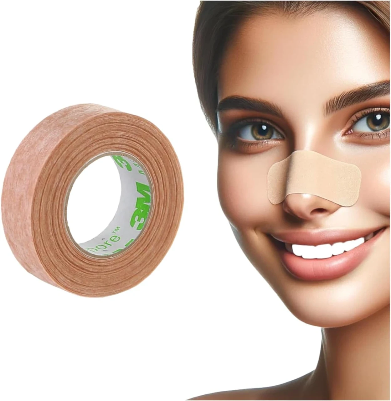 3M 1533 nastro medicale microporoso color pelle 9,1 m × 25 mm