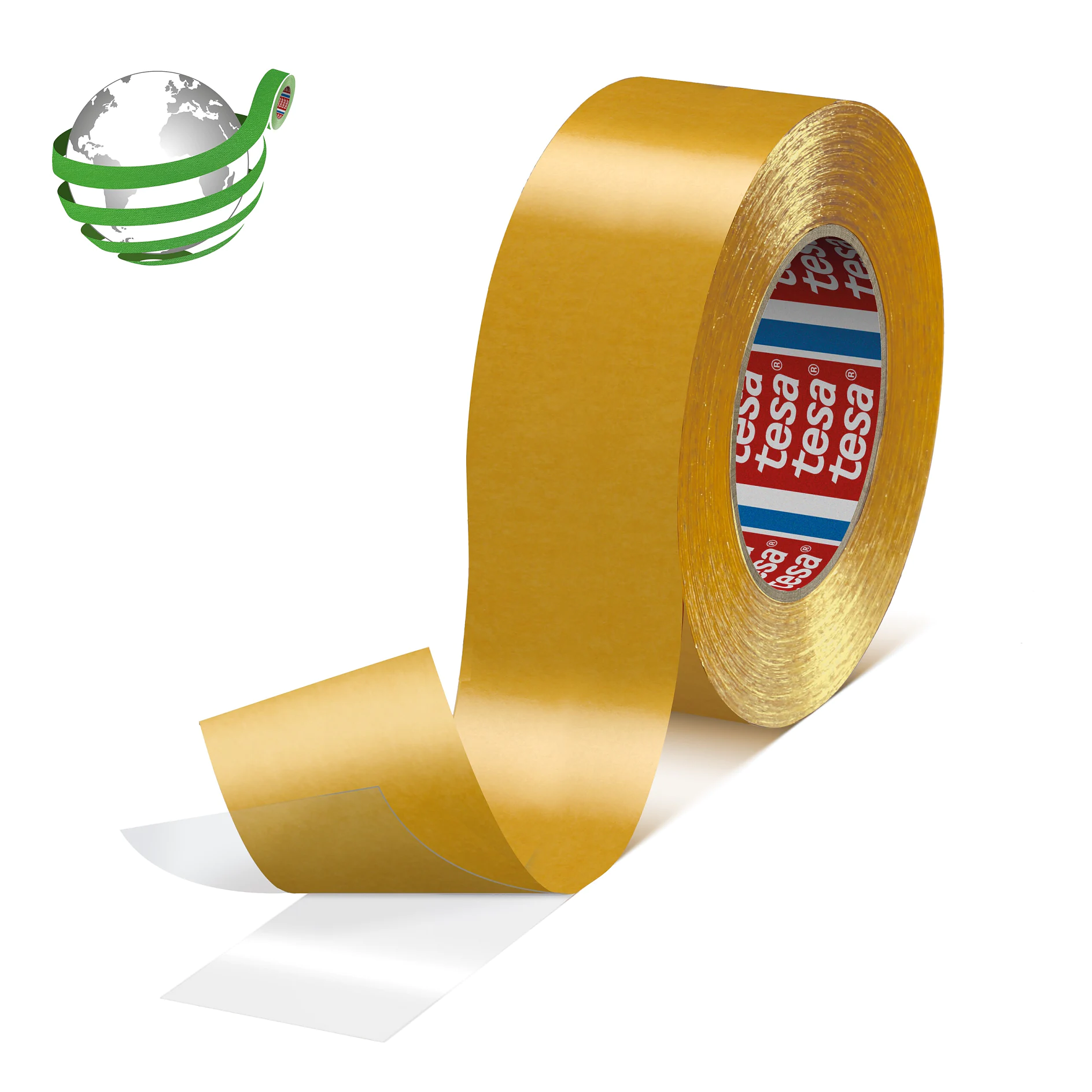 tesa 49652 205 μm de doble adhesiva PET Clinica tape, 300 m × 1372 mm, transparente