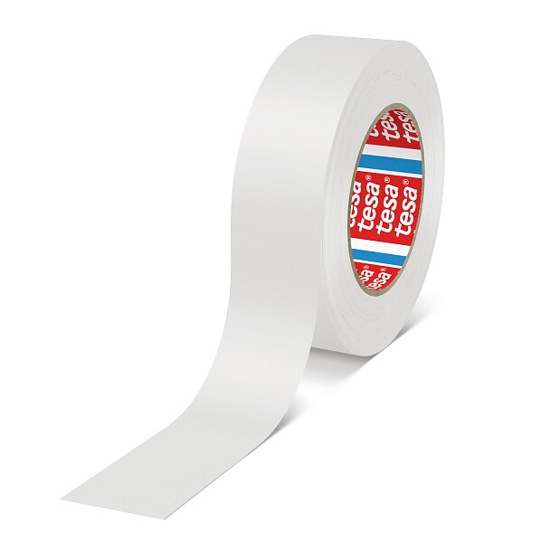 tesa 4446 165 µm monoadesivo repulpable tape, 50 m × 50 mm, bianco