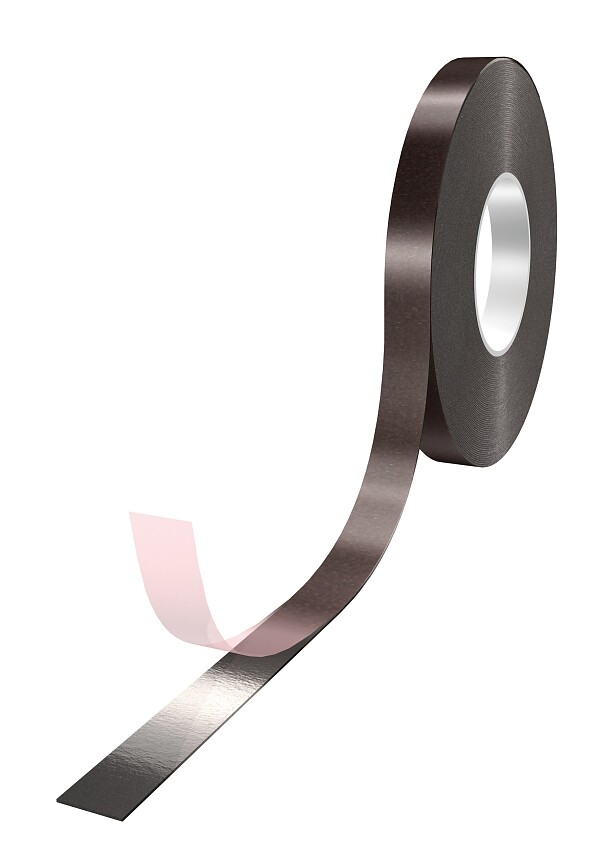 tesa 62708 800 μm de doble adhesiva PE cinta de espuma, negro