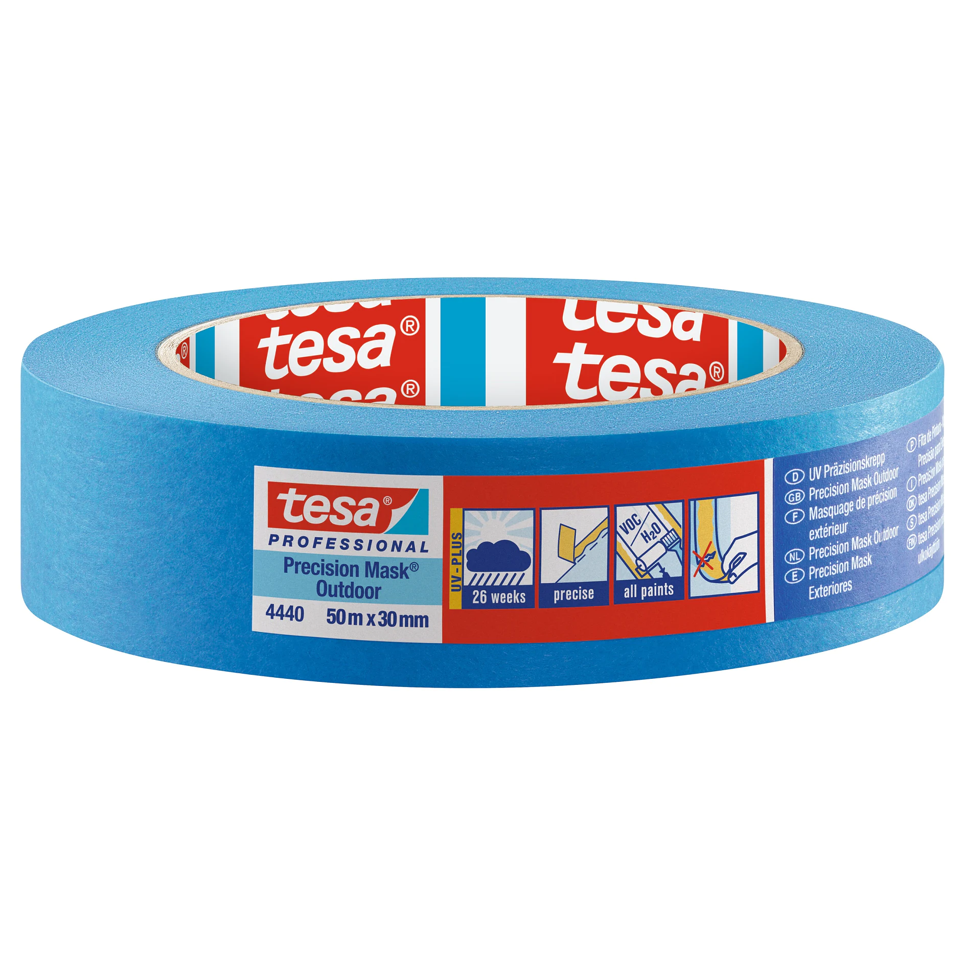 tesa 4440 Precision Mask Outdoor 26w, blu