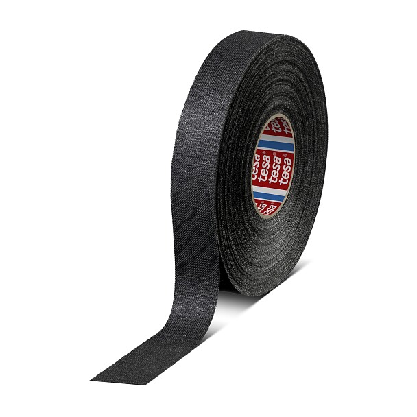 tesa 51007 PET cloth roll, 50 m × 19 mm, nero