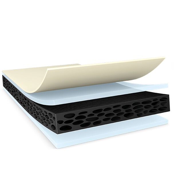 tesa 64905 Primerless PE Schaumband, 50 m × 1360 mm, schwarz