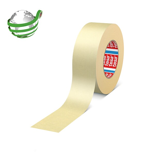 tesa 4324 Paper nastro per mascheratura 80°C, 50 m × 980 mm, avana